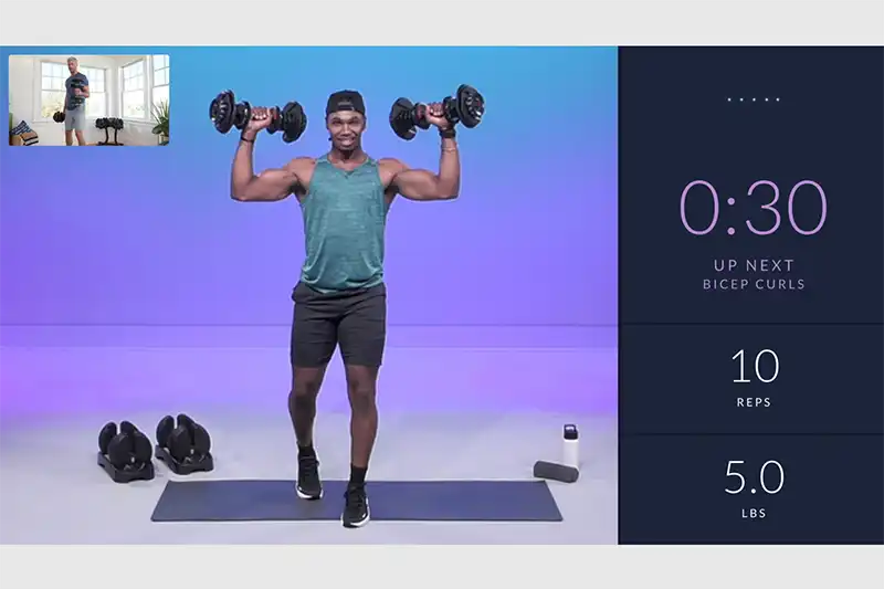 During strength workout with King Hancock