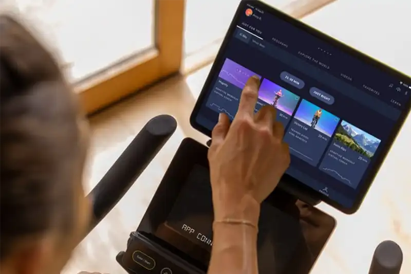 Using JRNY on tablet with BowFlex IC Bike SE